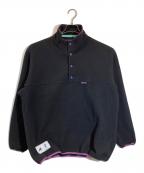 DESCENTEデサント）の古着「HUMMING FLEECE PULL OVER」｜ブラック×パープル