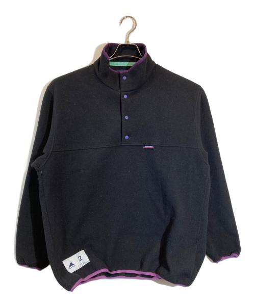 DESCENTE（デサント）DESCENTE (デサント) HUMMING FLEECE PULL OVER ブラック×パープル サイズ:2の古着・服飾アイテム
