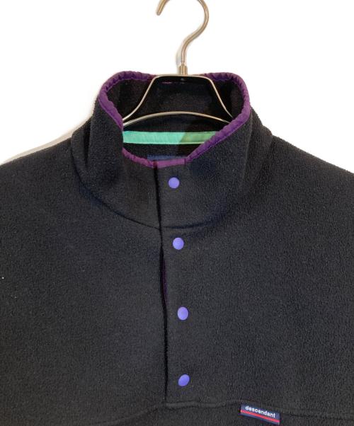 DESCENTE（デサント）DESCENTE (デサント) HUMMING FLEECE PULL OVER ブラック×パープル サイズ:2の古着・服飾アイテム