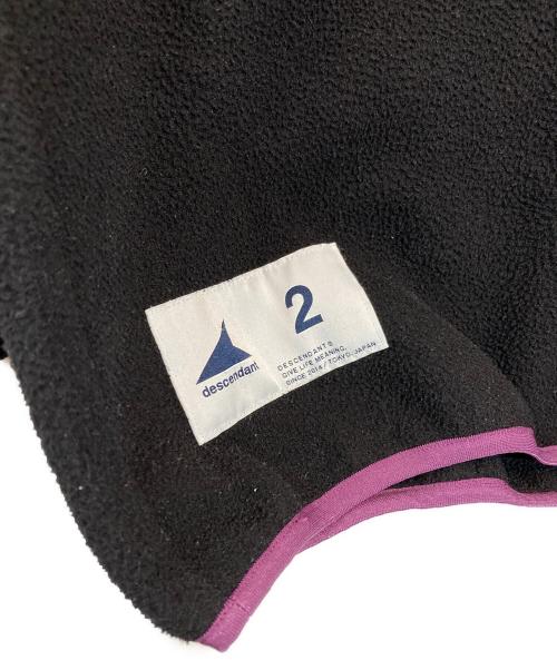 DESCENTE（デサント）DESCENTE (デサント) HUMMING FLEECE PULL OVER ブラック×パープル サイズ:2の古着・服飾アイテム