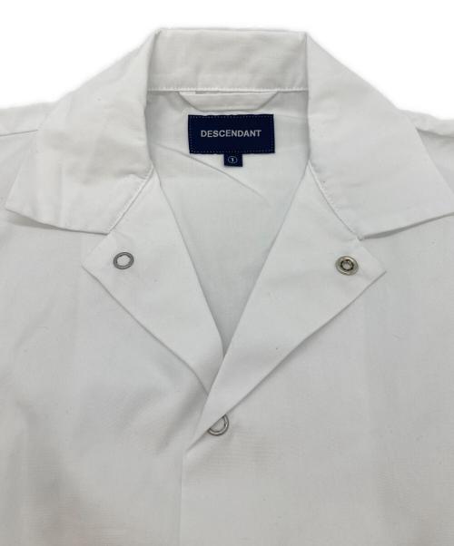 DESCENDANT（ディセンダント）DESCENDANT (ディセンダント) SOUS OPEN COLLAR SS SHIRT CACHALOT ホワイト サイズ:SIZE 1の古着・服飾アイテム