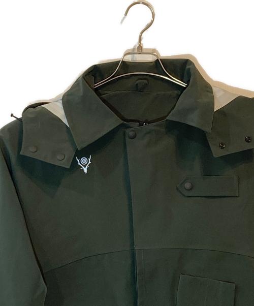 South2 West8（サウスツー ウエストエイト）south2 west8 (サウスツー ウエストエイト) ショート丈ナイロンジャケット グリーン サイズ:Lの古着・服飾アイテム