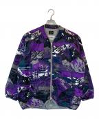 Needles×NOMA t.d.ニードルズ×ノーマティーディー）の古着「総柄 キルティングジャケット」｜パープル