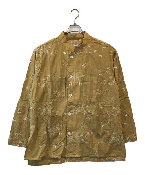 Engineered Garments（エンジニアドガーメンツ）Engineered Garments (エンジニアド ガーメンツ) Dayton Shirt - Bird Embroidery Cotton Sheeting ベージュ サイズ:Mの古着・服飾アイテム