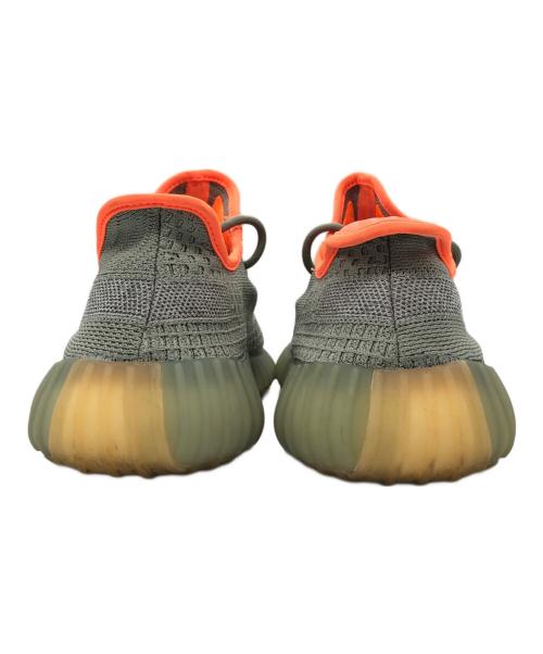 adidas（アディダス）adidas (アディダス) YEEZY BOOST 350 V2 グレー×オレンジ サイズ:27ｃｍの古着・服飾アイテム