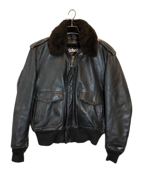 Schott（ショット）Schott (ショット) type G-1 レザー フライト ジャケット ブラウン サイズ:SIZE 42の古着・服飾アイテム