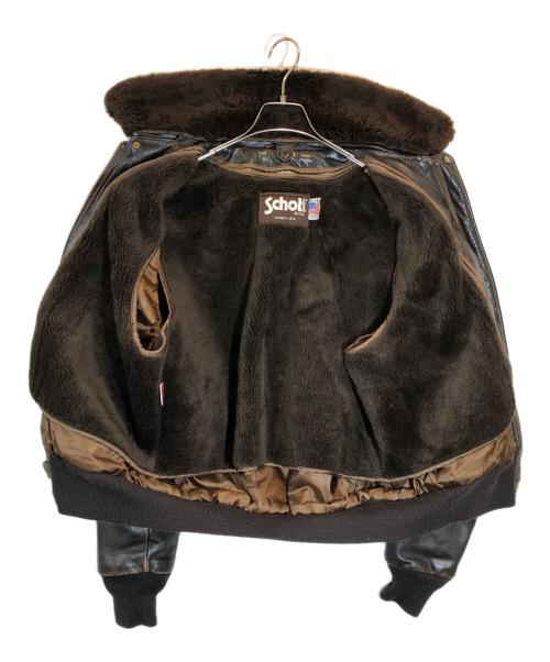 Schott（ショット）Schott (ショット) type G-1 レザー フライト ジャケット ブラウン サイズ:SIZE 42の古着・服飾アイテム
