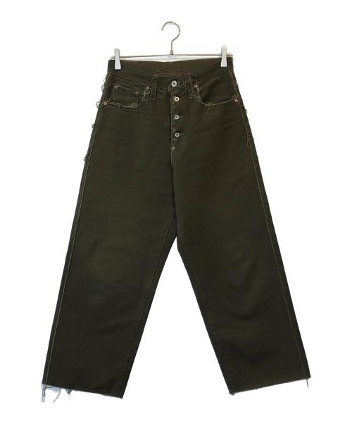SUGARHILL（シュガーヒル）SUGARHILL (シュガーヒル) ローエッジキャンバスデニムパンツ オリーブ サイズ:30の古着・服飾アイテム