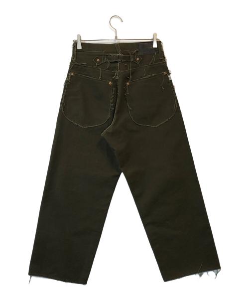 SUGARHILL（シュガーヒル）SUGARHILL (シュガーヒル) ローエッジキャンバスデニムパンツ オリーブ サイズ:30の古着・服飾アイテム