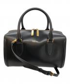 ALEXANDER McQUEENアレキサンダーマックイーン）の古着「カーフレザー2WAYミニボストンバッグ」｜ブラック