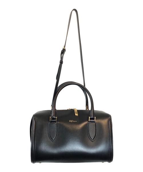 ALEXANDER McQUEEN（アレキサンダーマックイーン）ALEXANDER McQUEEN (アレキサンダーマックイーン) カーフレザー2WAYミニボストンバッグ ブラック サイズ:下記参照の古着・服飾アイテム