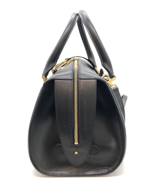 ALEXANDER McQUEEN（アレキサンダーマックイーン）ALEXANDER McQUEEN (アレキサンダーマックイーン) カーフレザー2WAYミニボストンバッグ ブラック サイズ:下記参照の古着・服飾アイテム