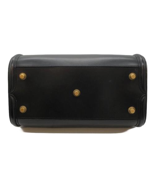 ALEXANDER McQUEEN（アレキサンダーマックイーン）ALEXANDER McQUEEN (アレキサンダーマックイーン) カーフレザー2WAYミニボストンバッグ ブラック サイズ:下記参照の古着・服飾アイテム