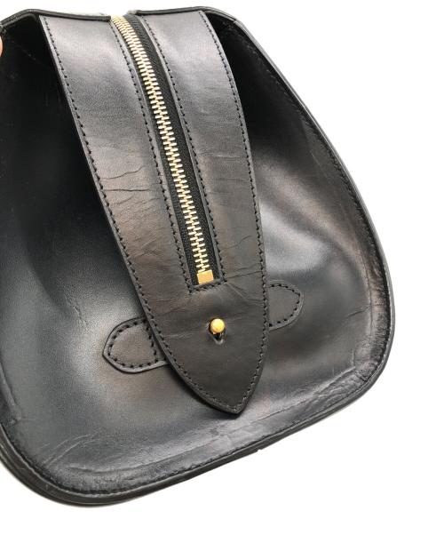 ALEXANDER McQUEEN（アレキサンダーマックイーン）ALEXANDER McQUEEN (アレキサンダーマックイーン) カーフレザー2WAYミニボストンバッグ ブラック サイズ:下記参照の古着・服飾アイテム