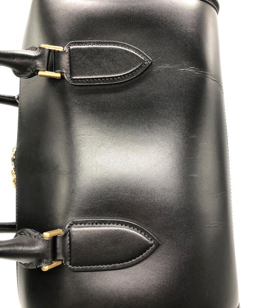 ALEXANDER McQUEEN（アレキサンダーマックイーン）ALEXANDER McQUEEN (アレキサンダーマックイーン) カーフレザー2WAYミニボストンバッグ ブラック サイズ:下記参照の古着・服飾アイテム