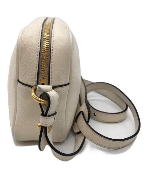 PRADA（プラダ）PRADA (プラダ) サフィアーノショルダーバッグ ホワイトの古着・服飾アイテム