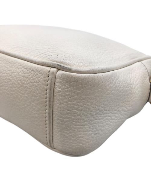 PRADA（プラダ）PRADA (プラダ) サフィアーノショルダーバッグ ホワイトの古着・服飾アイテム