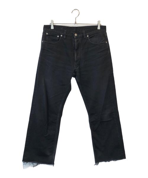 Maison Margiela（メゾンマルジェラ）Maison Margiela (メゾンマルジェラ) メモリーオブ カットオフ ボタンフライ 5ポケット デニム パンツ ブラック サイズ:30の古着・服飾アイテム