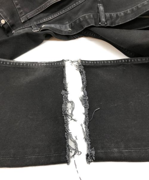Maison Margiela（メゾンマルジェラ）Maison Margiela (メゾンマルジェラ) メモリーオブ カットオフ ボタンフライ 5ポケット デニム パンツ ブラック サイズ:30の古着・服飾アイテム