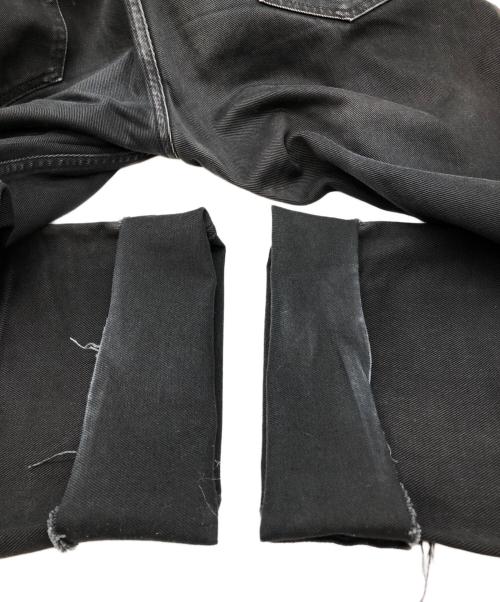 Maison Margiela（メゾンマルジェラ）Maison Margiela (メゾンマルジェラ) メモリーオブ カットオフ ボタンフライ 5ポケット デニム パンツ ブラック サイズ:30の古着・服飾アイテム