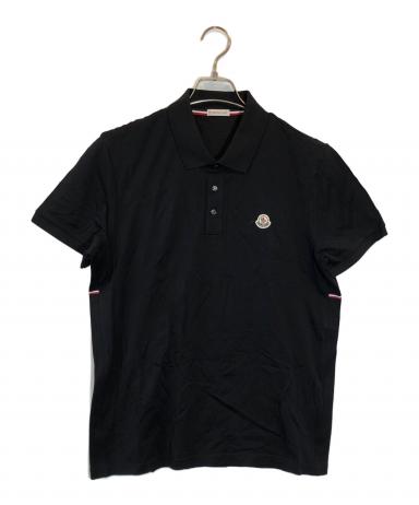 MONCLER ポロシャツ ブラック 中古・古着通販】MONCLER (モンクレール) ポロシャツ ブラック サイズ