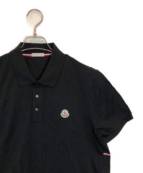 MONCLER（モンクレール）MONCLER (モンクレール) ポロシャツ ブラック サイズ:SIZE L 未使用品の古着・服飾アイテム
