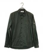 STONE ISLANDストーンアイランド）の古着「タイプライターコットン ロングスリーブシャツ」｜カーキ