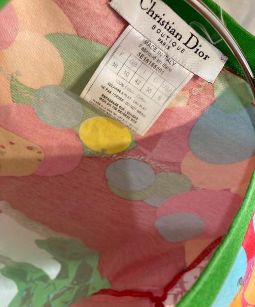 Christian Dior BOUTIQUE（クリスチャン ディオールブティック）Christian Dior BOUTIQUE (クリスチャン ディオールブティック) アートプリントスモールTEE マルチカラー サイズ:SIZE 38の古着・服飾アイテム