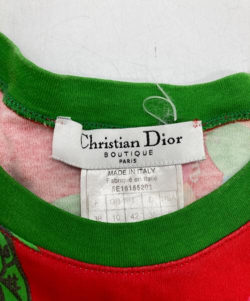 Christian Dior BOUTIQUE（クリスチャン ディオールブティック）Christian Dior BOUTIQUE (クリスチャン ディオールブティック) アートプリントスモールTEE マルチカラー サイズ:SIZE 38の古着・服飾アイテム