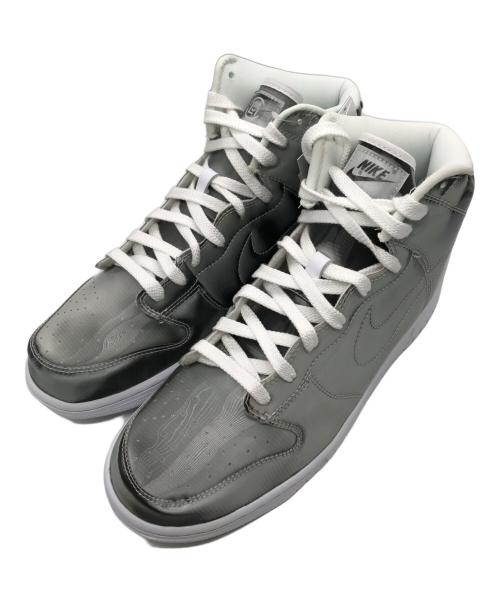 NIKE（ナイキ）NIKE (ナイキ) CLOT (クロット) ダンク ハイ シルバー サイズ:SIZE 28cm 未使用品の古着・服飾アイテム