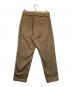 COMOLI (コモリ) ベルテッドチノパンツ ベージュ サイズ:SIZE 1：9000円