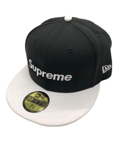 SUPREME（シュプリーム）Supreme (シュプリーム) New Era (ニューエラ) 2Tone Box Logo キャップ ブラック×ホワイト サイズ:SIZE 7 5/8の古着・服飾アイテム