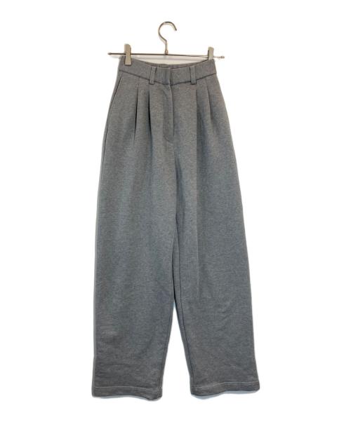 CLANE（クラネ）CLANE (クラネ) TWO TUCK SWEAT PANTS グレー サイズ:SIZE 0の古着・服飾アイテム