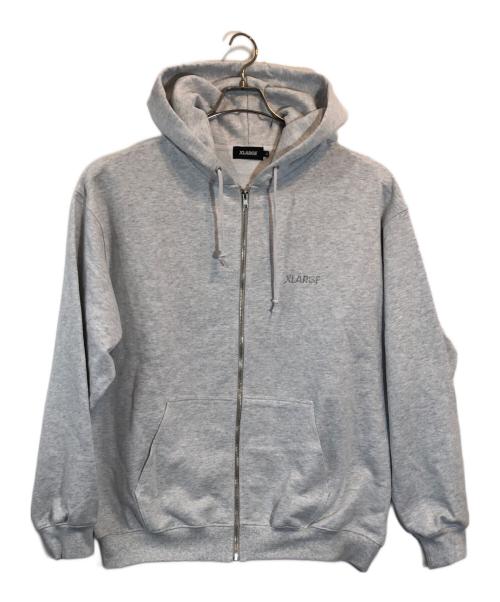 X-LARGE（エクストララージ）X-LARGE (エクストララージ) RHINESTONE OG ZIP HOODED SWEATSHIRT グレー サイズ:SIZE XLの古着・服飾アイテム