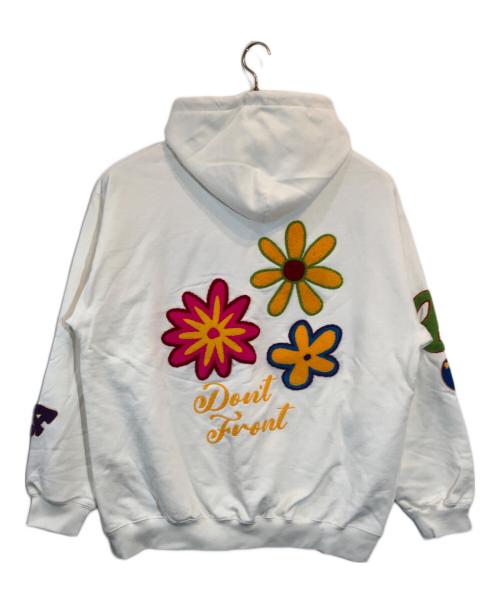 X-LARGE（エクストララージ）X-LARGE (エクストララージ) FLOWER PULLOVER HOODED SWEAT ホワイト サイズ:SIZE XL 未使用品の古着・服飾アイテム