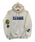 X-LARGE（エクストララージ）の古着「FLOWER PULLOVER HOODED SWEAT」｜ホワイト