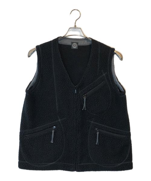 Porter Classic（ポータークラシック）Porter Classic (ポータークラシック) ポーラテック フリースボアベスト ブラック サイズ:2の古着・服飾アイテム