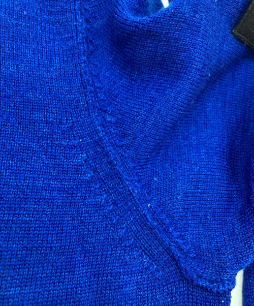 STONE ISLAND（ストーンアイランド）STONE ISLAND (ストーンアイランド) ウールクルーネックニット ブルー サイズ:SIZE Lの古着・服飾アイテム