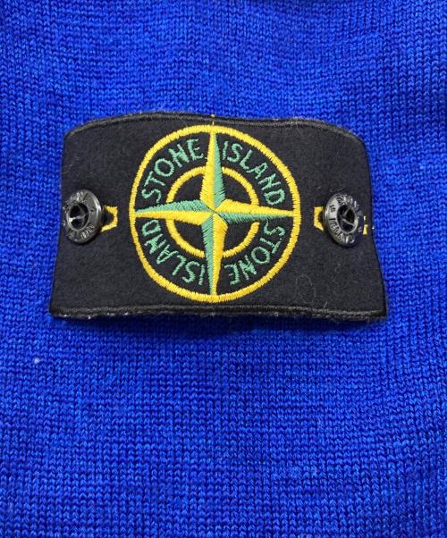 STONE ISLAND（ストーンアイランド）STONE ISLAND (ストーンアイランド) ウールクルーネックニット ブルー サイズ:SIZE Lの古着・服飾アイテム
