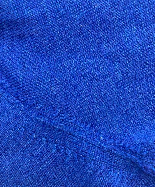 STONE ISLAND（ストーンアイランド）STONE ISLAND (ストーンアイランド) ウールクルーネックニット ブルー サイズ:SIZE Lの古着・服飾アイテム