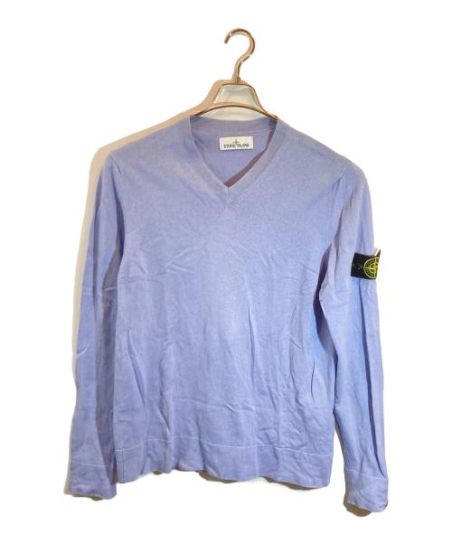 STONE ISLAND（ストーンアイランド）STONE ISLAND (ストーンアイランド) ニットV/N セーター パープル サイズ:SIZE Lの古着・服飾アイテム