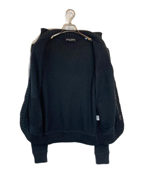 DOLCE & GABBANA（ドルチェ＆ガッバーナ）DOLCE & GABBANA (ドルチェ＆ガッバーナ) コットンドライバーズニット ブラック サイズ:SIZE 46の古着・服飾アイテム