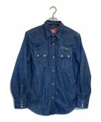 KENZO×LEVI'Sケンゾー×リーバイス）の古着「デニム カウボーイ シャツ」｜インディゴ