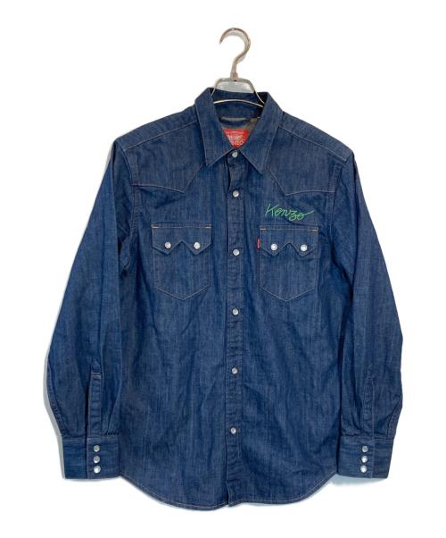 KENZO（ケンゾー）KENZO (ケンゾー) LEVI'S (リーバイス) デニム カウボーイ シャツ インディゴ サイズ:SIZE Mの古着・服飾アイテム