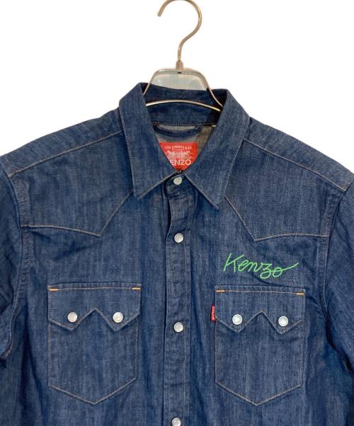 KENZO（ケンゾー）KENZO (ケンゾー) LEVI'S (リーバイス) デニム カウボーイ シャツ インディゴ サイズ:SIZE Mの古着・服飾アイテム