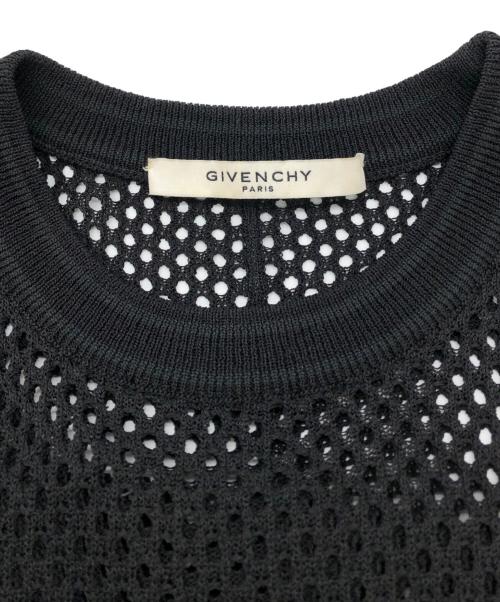 GIVENCHY（ジバンシィ）GIVENCHY (ジバンシィ) メッシュ切替カットソー ブラック サイズ:SIZE XSの古着・服飾アイテム