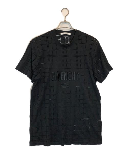 GIVENCHY（ジバンシィ）GIVENCHY (ジバンシィ) メッシュロゴカットソー ブラック サイズ:SIZE Mの古着・服飾アイテム