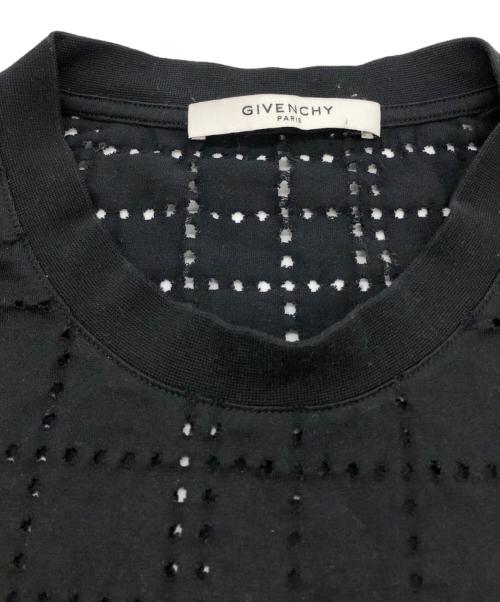 GIVENCHY（ジバンシィ）GIVENCHY (ジバンシィ) メッシュロゴカットソー ブラック サイズ:SIZE Mの古着・服飾アイテム