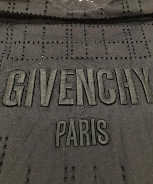 GIVENCHY（ジバンシィ）GIVENCHY (ジバンシィ) メッシュロゴカットソー ブラック サイズ:SIZE Mの古着・服飾アイテム