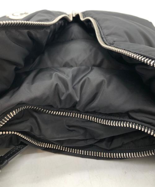 MONCLER（モンクレール）MONCLER (モンクレール) Palm Angels (パーム エンジェルス) ナイロンショルダーバッグ ブラックの古着・服飾アイテム
